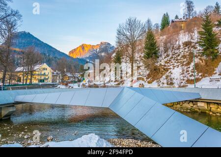 Berühmte Mercedes-Brücke über den Koppentraun in Bad Aussee In Österreich mit Stockfoto