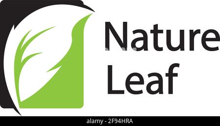 Blatt-Logo-Design-Vektor für Natur Symbol Vorlage bearbeitbar, Grün Blatt-Logo Ökologie Natur Element Vektor-Symbol. Stock Vektor