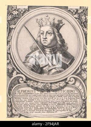 Der König von Kastilien und León. Stockfoto