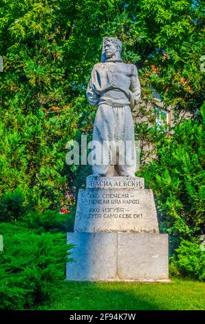 Statue von Vasil Levski in Veliko Tarnovo, Bulgarien Stockfoto