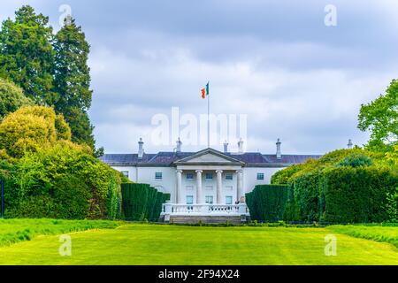 Áras an Uachtaráin - Präsidentenresidenz im Phoenix Park in Dublin, Irland Stockfoto