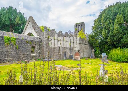 Kirchenruine in der Nähe von malahide Castle, irland Stockfoto