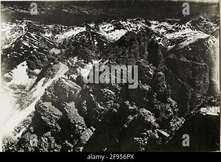 Ort der Polarität auf roter Wandspitze: Rotwandspitze, Col Quaranta, Carni Comb. . Stockfoto