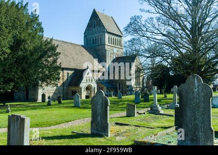 Schloss Riasing Kirche in West Norfolk in der Nähe der Stadt Kings Lynn Stockfoto