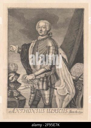 Anton Ulrich, Herzog von Braunschweig-Wolfenbüttel. Stockfoto