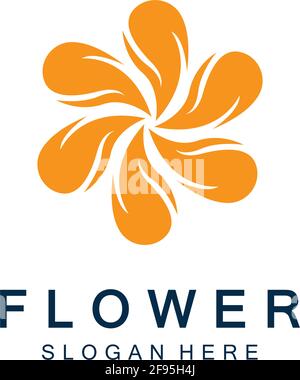 Blumen-Design-Vektor für Spa, Boutique, Schönheitssalon, Kosmetikerin, Shop, Yoga-Kurs, Hotel und Resort Stock Vektor