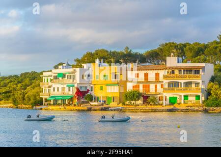 Portopetro Stadt auf Mallorca, Spanien Stockfoto