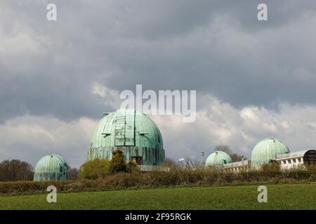 Das Observatory Science Center in Herstmonceux in Sussex, England. Ehemalige Heimat des Royal Greenwich Observatory in East Sussex. Stockfoto