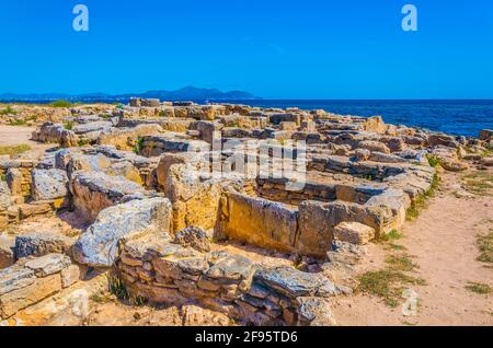 Necropoli de Son Real auf Mallorca, Spanien Stockfoto