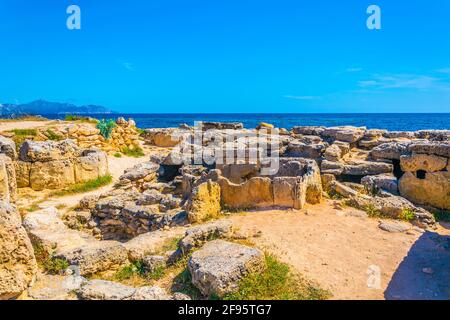 Necropoli de Son Real auf Mallorca, Spanien Stockfoto