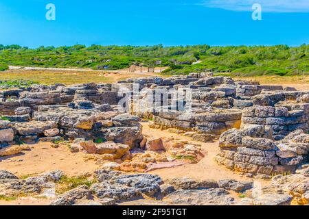 Necropoli de Son Real auf Mallorca, Spanien Stockfoto