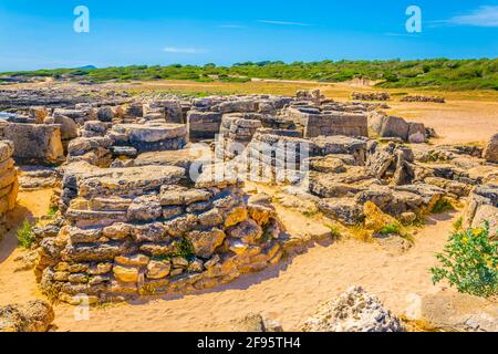 Necropoli de Son Real auf Mallorca, Spanien Stockfoto