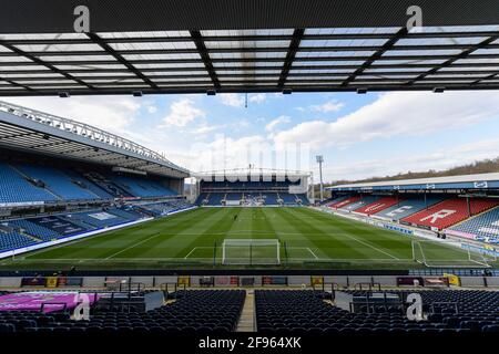 Blackburn, Großbritannien. April 2021. Ein allgemeiner Blick auf Ewood Park, die Heimat von Blackburn Rovers in Blackburn, Großbritannien am 4/16/2021. (Foto von Simon Whitehead/News Images/Sipa USA) Quelle: SIPA USA/Alamy Live News Stockfoto