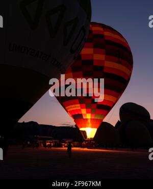 Cappadocia Balloon visuelle Show Stockfoto