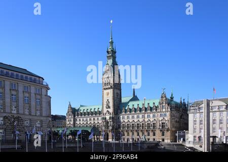 Deutschland, Hamburg, Rathaus Stockfoto