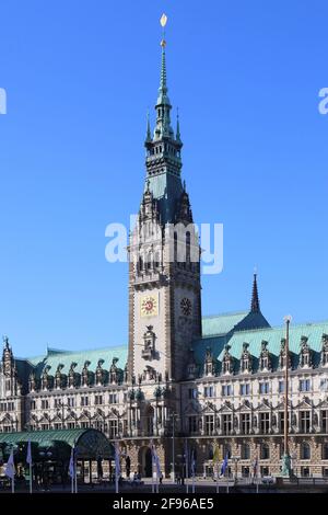 Deutschland, Hamburg, Rathaus Stockfoto