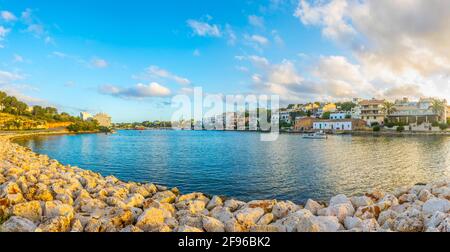 Portopetro Stadt auf Mallorca, Spanien Stockfoto