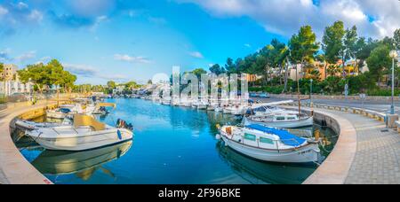 Portopetro Stadt auf Mallorca, Spanien Stockfoto