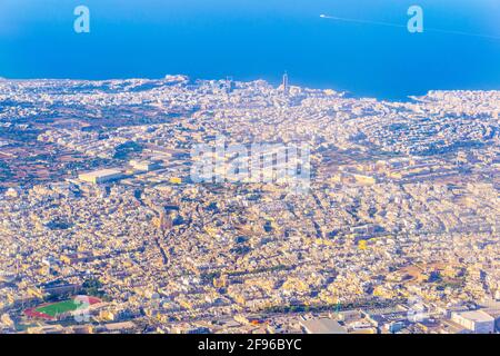 Luftaufnahme von Sliema, Malta Stockfoto