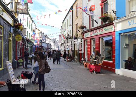 Irland, Galway, High Street Stockfoto