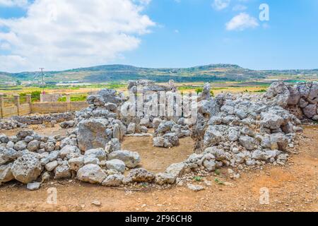 Ta Hagrat Tempel Stockfoto