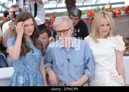 Cannes, Frankreich. 11. Mai 2011 Fotocall für Film Mitternacht in Paris während der 64. Filmfestspiele von Cannes Stockfoto