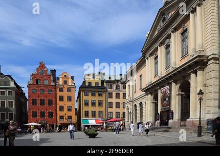 Schweden, Stockholm, Stortorget, Nobelmuseet, Nobelmuseum Stockfoto