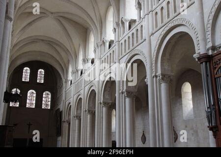 dreifaltigkeitskirche in einer Abtei in caen in der normandie (frankreich) Stockfoto