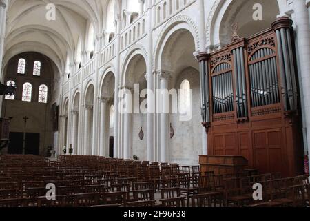 dreifaltigkeitskirche in einer Abtei in caen in der normandie (frankreich) Stockfoto