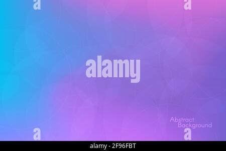 Abstrakter violetter Hintergrund. Modernes Design mit Farbverlauf. Glatte Neon-Vorlage für Web oder App. Futuristische Broschüre oder Poster. Vektorgrafik. Stock Vektor