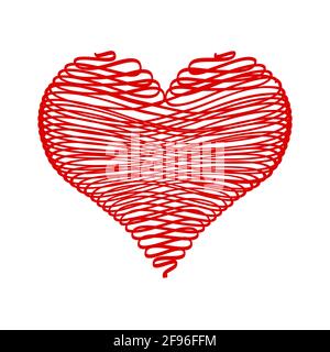 Schraffur Valentines Stock Vektor