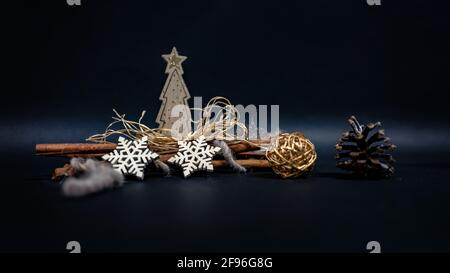 Weihnachtsdekoration, Stillleben Stockfoto