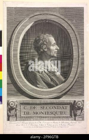 Montesquieu, Charles Baron of the Bred und Stepy: Henriquez, Benoît Louis Stockfoto