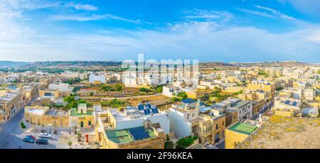 Luftaufnahme von Xewkija auf Gozo, Malta Stockfoto