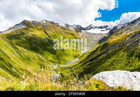 Schweizer Alpen am Furkapass Stockfoto