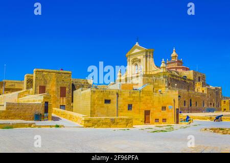 Kathedrale der Himmelfahrt in der Zitadelle Il-Kastell in Victoria (Rabat), Gozo, Malta Stockfoto