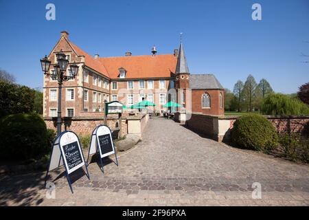 Huelshoff Castle, Münsterland Stockfoto