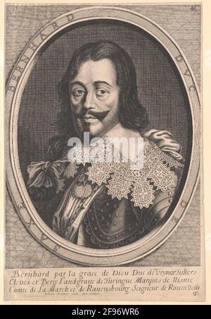 Bernhard, Prinz von Sachsen-Weimar. Stockfoto