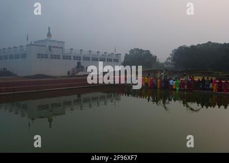 Der heilige Garten, hinduistisches Sonnenfest Chhat Puji Stockfoto