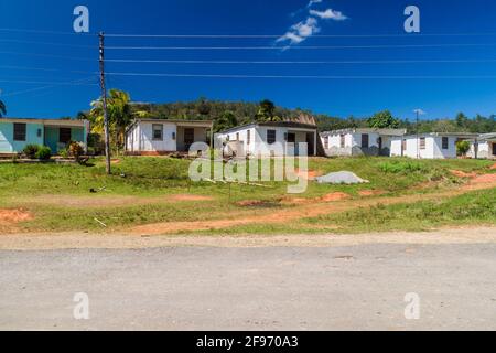 Dorfhäuser in Valle de Ancon, Kuba Stockfoto