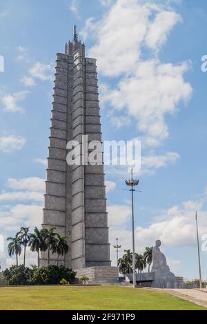 HAVANNA, KUBA - 21. FEB 2016: Denkmal von Jose Marti in Havanna Kuba Stockfoto