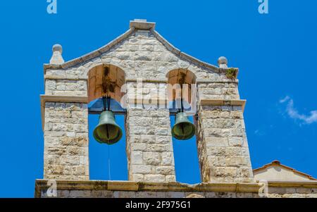 Blick auf eine Kirche in der italienischen Stadt giovinazzo Stockfoto