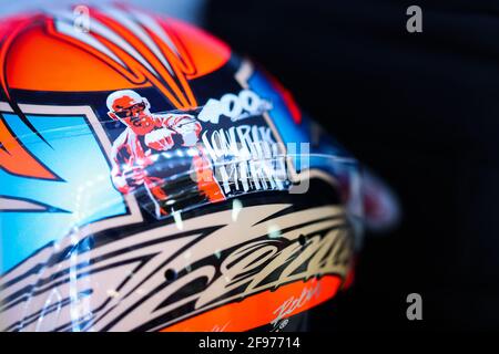 RAIKKÖNEN Kimi (FIN), Alfa Romeo Racing ORLEN C41, Portraithelm, Kasque, während der Formel 1 Pirelli Gran Premio Del Made in Italy E Dell emilia Romagna 2021 vom 16. Bis 18. April 2021 auf dem Autodromo Internazionale Enzo e Dino Ferrari, in Imola, Italien - Foto Antonin Vincent / DPPI / LiveMedia Stockfoto