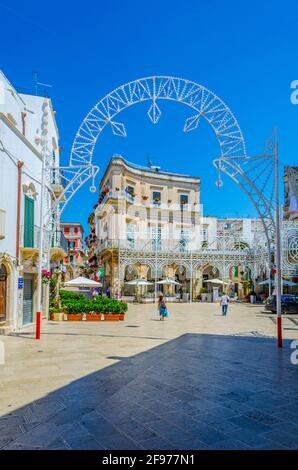 Blick auf die piazza di plebiscito in Martina Franca, Italien Stockfoto