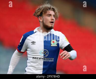 Ewood Park, Blackburn, Lancashire, Großbritannien. April 2021. English Football League Championship Football, Blackburn Rovers versus Derby County; Harvey Elliott of Blackburn Rovers Credit: Action Plus Sports/Alamy Live News Stockfoto