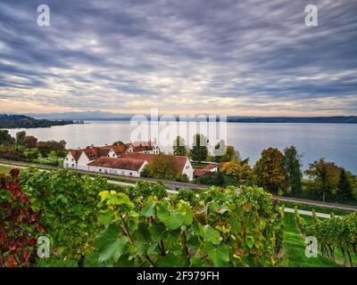 Blick auf Schloss Maurach Stockfoto