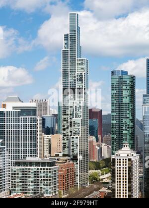 NEMA Chicago entworfen von Rafael Vinoly Stockfoto