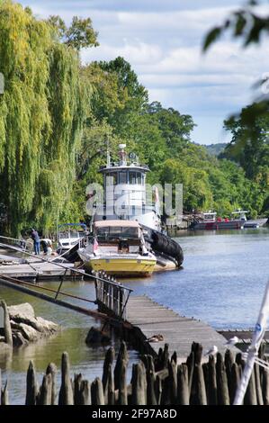 Szenen entlang des Hudson River in und um Kingston , New York.USA Stockfoto