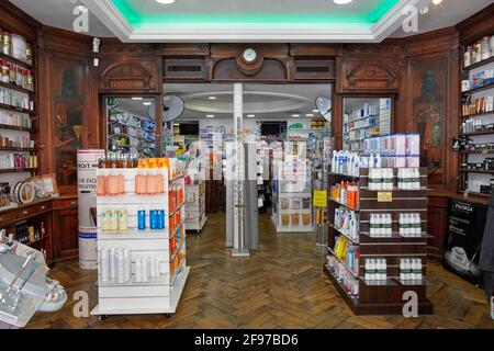 Historische Apotheke in der Rue Jean du Bellay Ile Saint Louis Paris Frankreich Stockfoto
