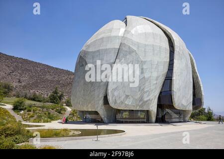 Templo Bahai de Sudamerica (Haus der Anbetung von Bahai) In Santiago Chile Stockfoto